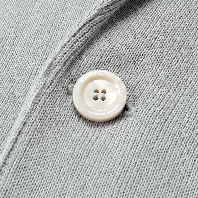 ラルディーニ LARDINI ／国内正規品／ 26SS コットン平編み2Bニットジャケット「LJM56」（アイスグレー）の画像