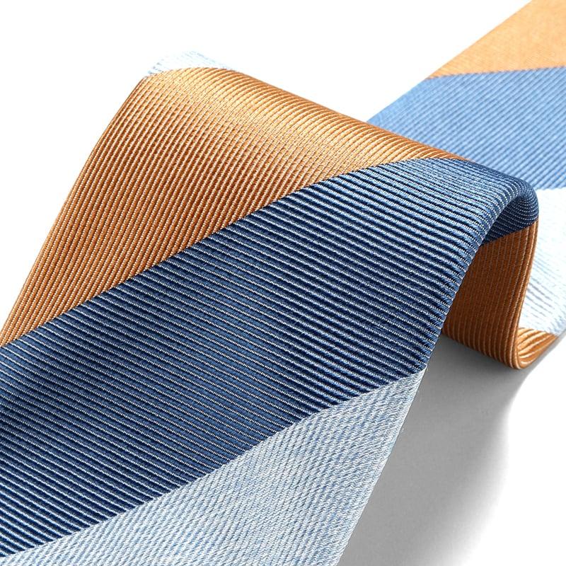 ルイジボレッリ BORRELLI シルク100% レジメンタルタイ　ネイビー シルクジャカードシャドーストライプネクタイ／458064