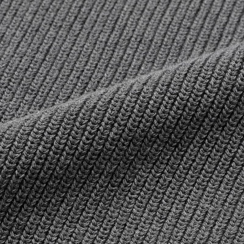 Mce ネイビー リブ編みショールカラーカーディガン WEB限定】畔編み ショールカーディガン