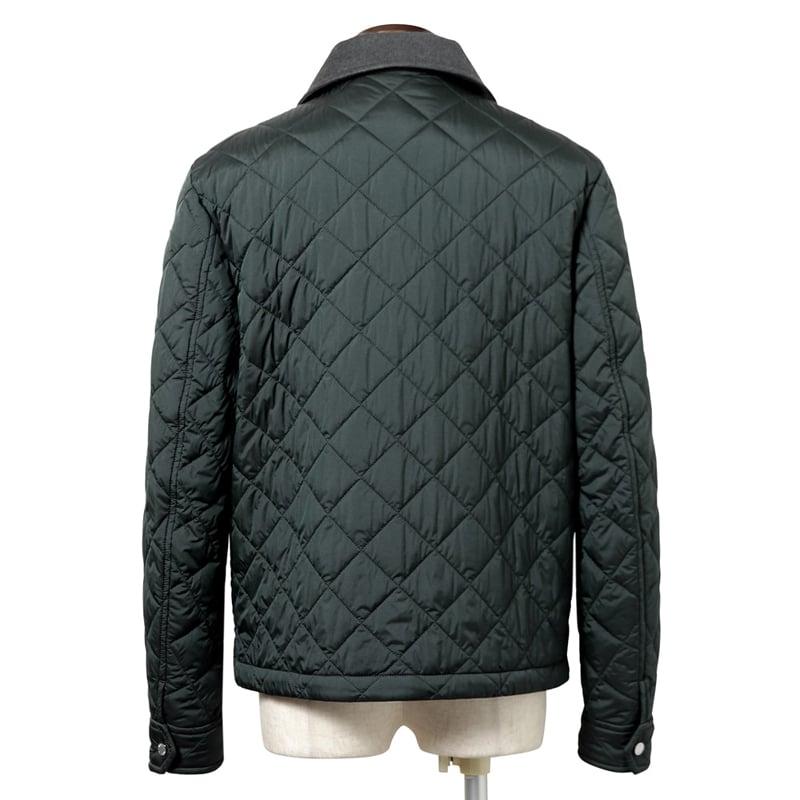 【SALE】ムーレー MOORER ／ 撥水超軽量ストレッチマットナイロンキルティングブルゾン「DARDANO-S3C」（MALACHITE／マラカイトグリーン）の画像