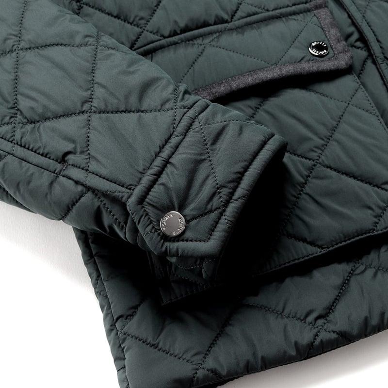 【SALE】ムーレー MOORER ／ 撥水超軽量ストレッチマットナイロンキルティングブルゾン「DARDANO-S3C」（MALACHITE／マラカイトグリーン）の画像