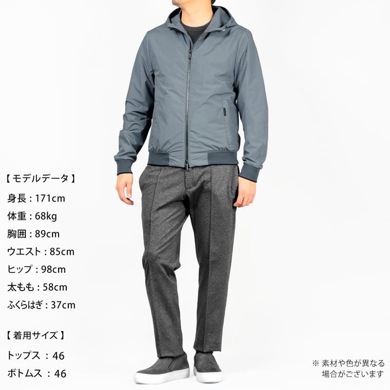 【美品】ムーレー MOORER フード　ブルゾン ジャケット　ブルー イタリア製 MOORER（ムーレー） 【SALE】ムーレー MOORER ／ 防水透湿ポリエステル
