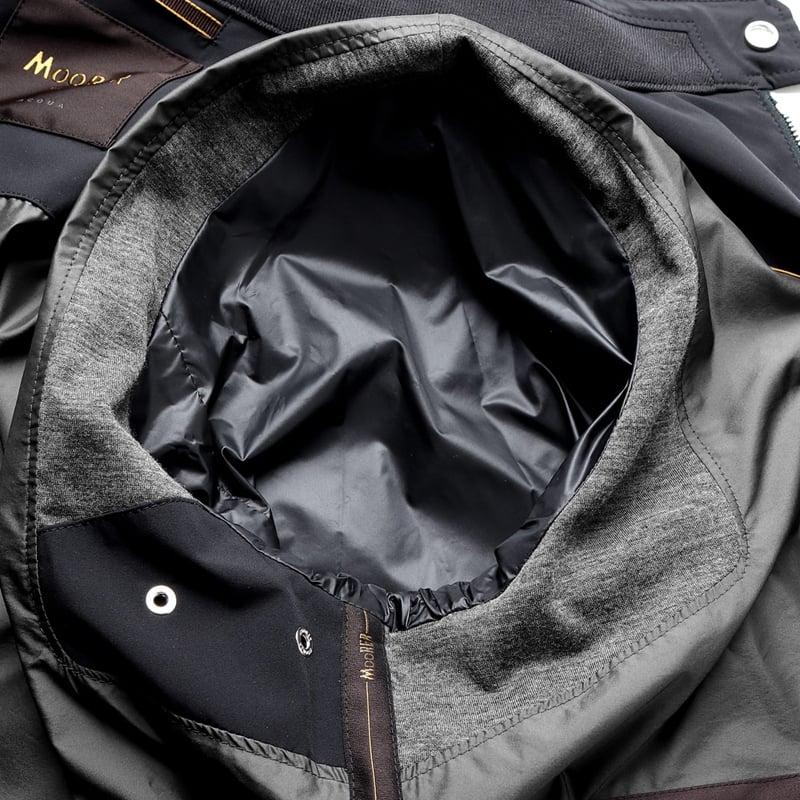 【SALE】 ムーレー MOORER ／国内正規品／ 撥水二軸性ストレッチマットナイロンスタンドカラーブルゾン「ALBERTI-KN」（DARK BLU／ダークネイビー）の画像