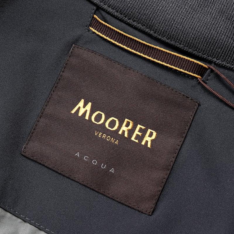 【SALE】 ムーレー MOORER ／国内正規品／ 撥水二軸性ストレッチマットナイロンスタンドカラーブルゾン「ALBERTI-KN」（DARK BLU／ダークネイビー）の画像