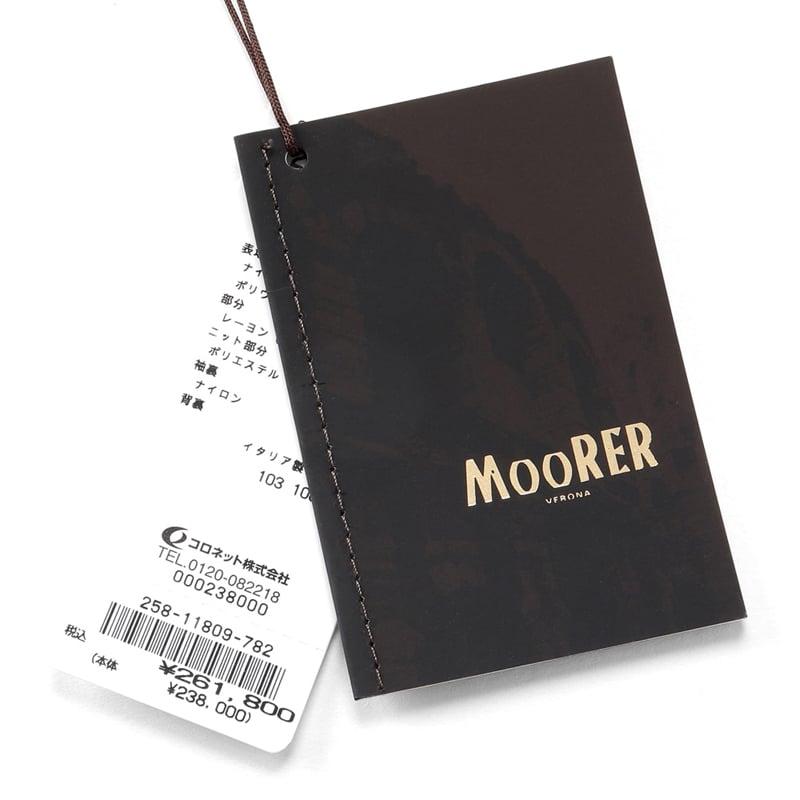 【SALE】 ムーレー MOORER ／国内正規品／ 撥水二軸性ストレッチマットナイロンスタンドカラーブルゾン「ALBERTI-KN」（DARK BLU／ダークネイビー）の画像
