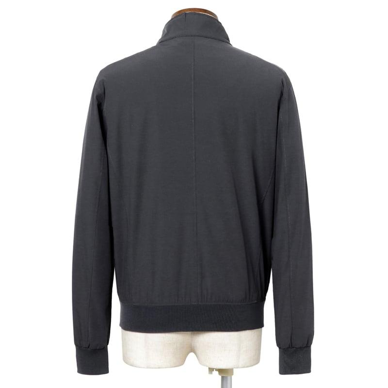 【SALE】 ムーレー MOORER ／国内正規品／ 撥水二軸性ストレッチマットナイロンスタンドカラーブルゾン「ALBERTI-KN」（DARK BLU／ダークネイビー）の画像