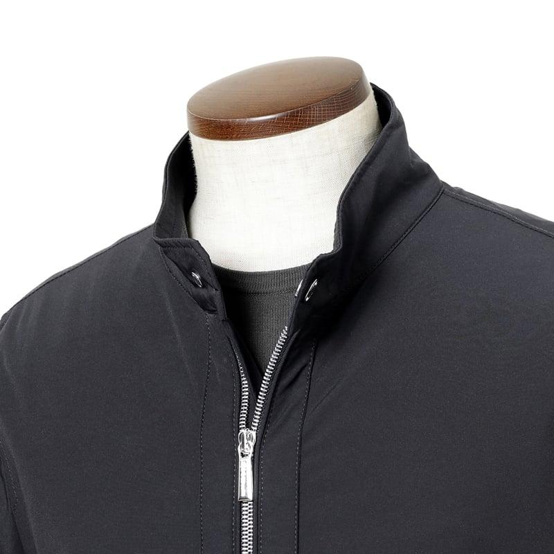 【SALE】 ムーレー MOORER ／国内正規品／ 撥水二軸性ストレッチマットナイロンスタンドカラーブルゾン「ALBERTI-KN」（DARK BLU／ダークネイビー）の画像