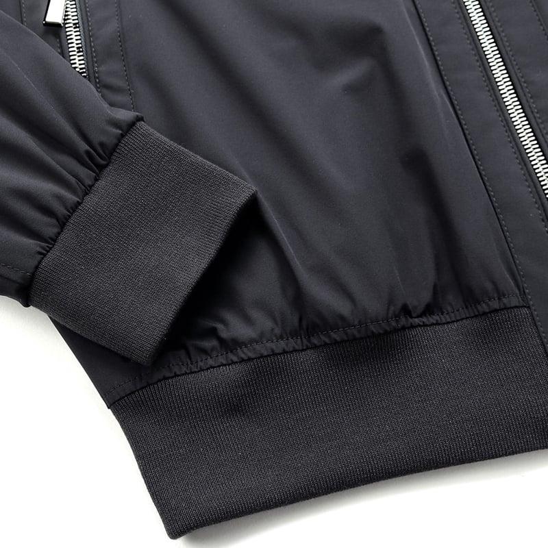 【SALE】 ムーレー MOORER ／国内正規品／ 撥水二軸性ストレッチマットナイロンスタンドカラーブルゾン「ALBERTI-KN」（DARK BLU／ダークネイビー）の画像