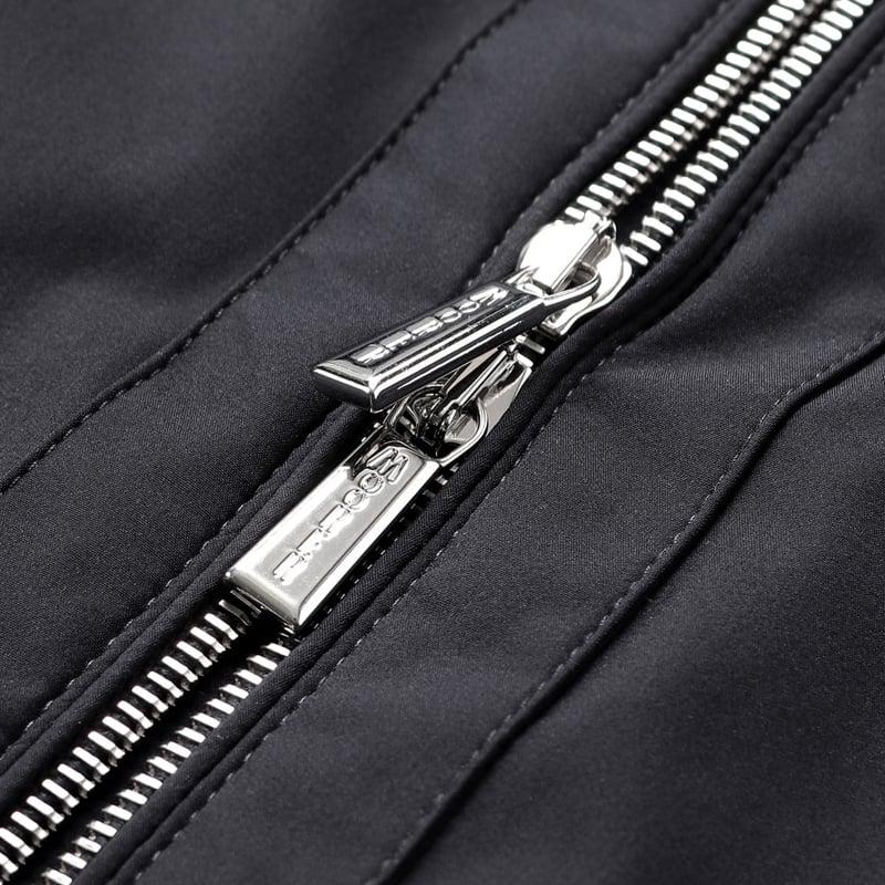 【SALE】 ムーレー MOORER ／国内正規品／ 撥水二軸性ストレッチマットナイロンスタンドカラーブルゾン「ALBERTI-KN」（DARK BLU／ダークネイビー）の画像