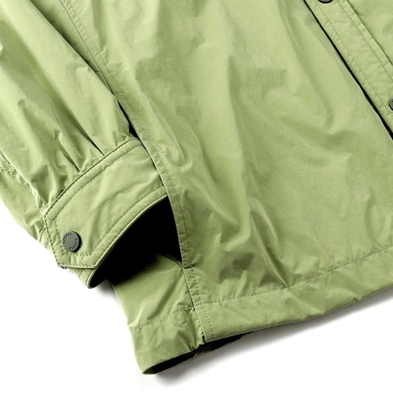 【SALE】 ムーレー MOORER ／国内正規品／ 撥水軽量シルキーマットナイロンシャツアウター「ATLAS-OS」（PISTACCHIO／ピスタチオ）の画像