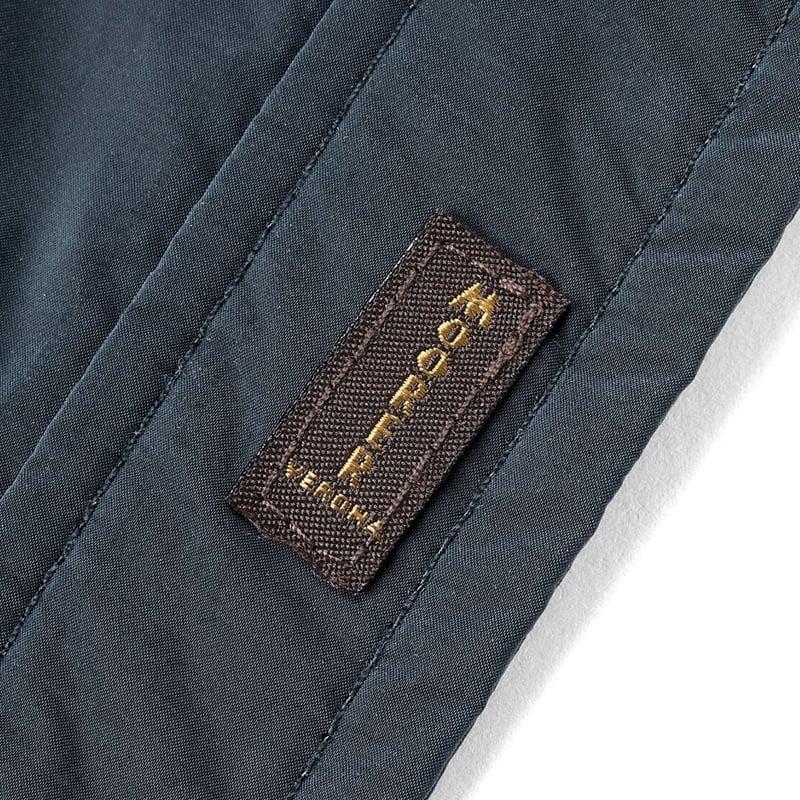 【SALE】 ムーレー MOORER ／国内正規品／ 撥水軽量シルキーマットナイロンシャツアウター「ATLAS-OS」（BLU／ネイビー）の画像