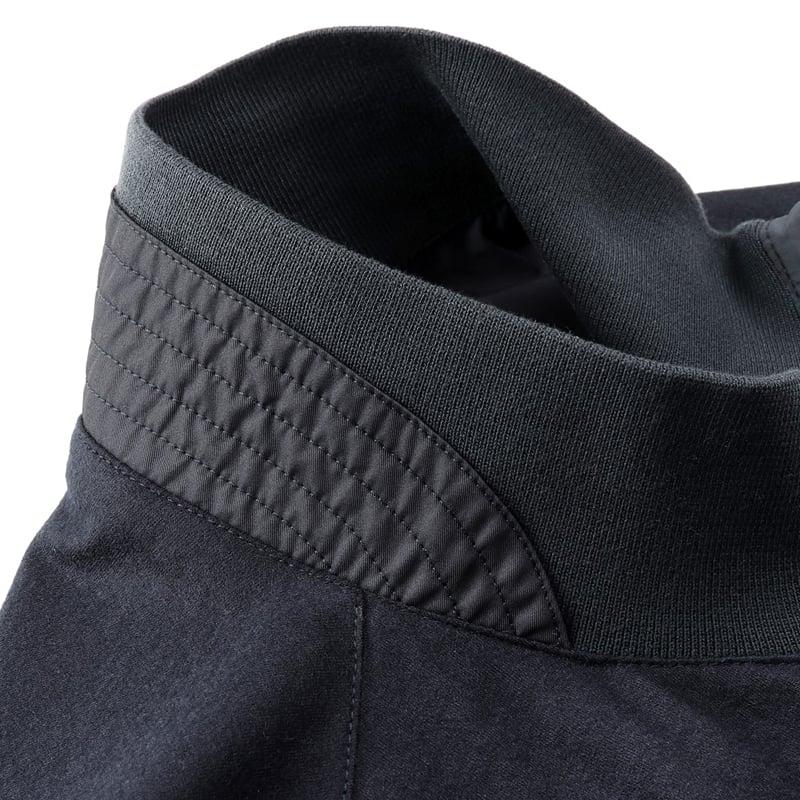 【SALE】 ムーレー MOORER ／国内正規品／ 撥水ウールカシミヤジャージーリバーシブルボンバージャケット「AXTEN-NJ」（BLU／ネイビー×ネイビー）の画像