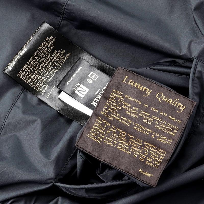 【SALE】 ムーレー MOORER ／国内正規品／ 撥水ウールカシミヤジャージーリバーシブルボンバージャケット「AXTEN-NJ」（BLU／ネイビー×ネイビー）の画像