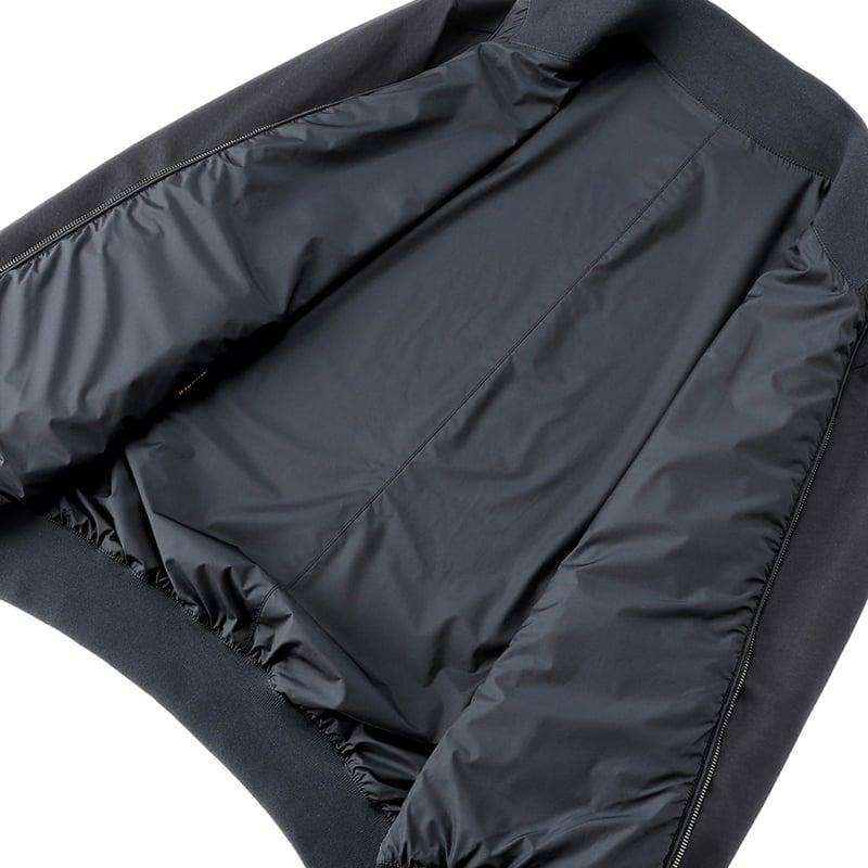 【SALE】 ムーレー MOORER ／国内正規品／ 撥水ウールカシミヤジャージーリバーシブルボンバージャケット「AXTEN-NJ」（BLU／ネイビー×ネイビー）の画像