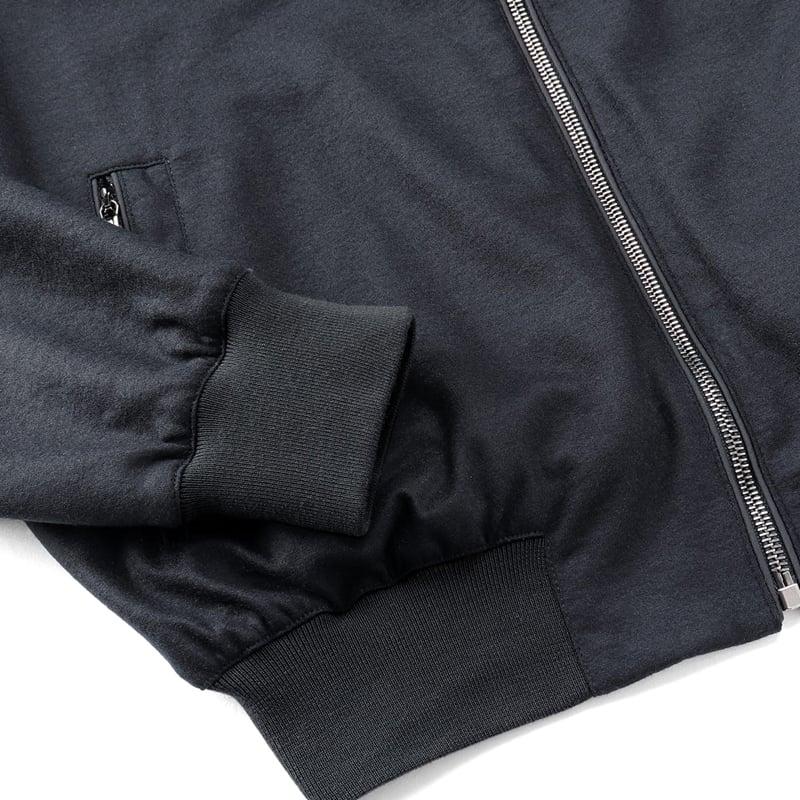 【SALE】 ムーレー MOORER ／国内正規品／ 撥水ウールカシミヤジャージーリバーシブルボンバージャケット「AXTEN-NJ」（BLU／ネイビー×ネイビー）の画像