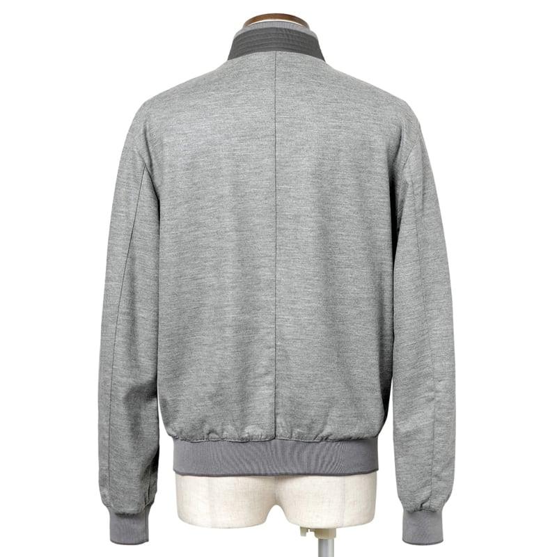 【SALE】 ムーレー MOORER ／国内正規品／ 撥水ウールカシミヤジャージーリバーシブルボンバージャケット「AXTEN-NJ」（GRIGIO／ライトグレー×グレー）の画像