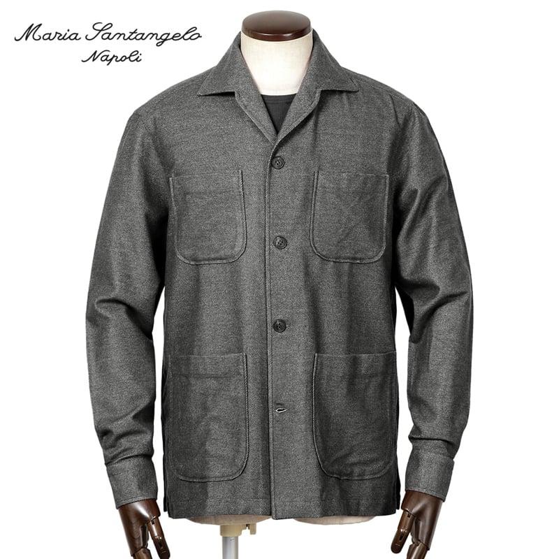 900 新品2+2 マリア サンタンジェロ フランネルコットンシャツ イタリア製 Maria Santangelo マリアサンタンジェロ ／ コットンモダール