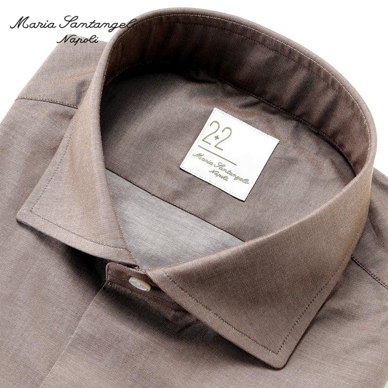 Maria Santangelo / コットンツイル ワイドカラーシャツ Maria Santangelo（マリアサンタンジェロ） 【SALE】マリアサン