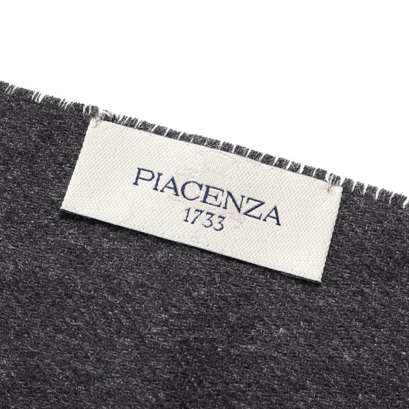ピアチェンツァ PIACENZA ／ シルクカシミヤフェルトグレンチェック×無地ダブルフェイスマフラー「83496」（ホワイト×チャコールグレー／2）_10