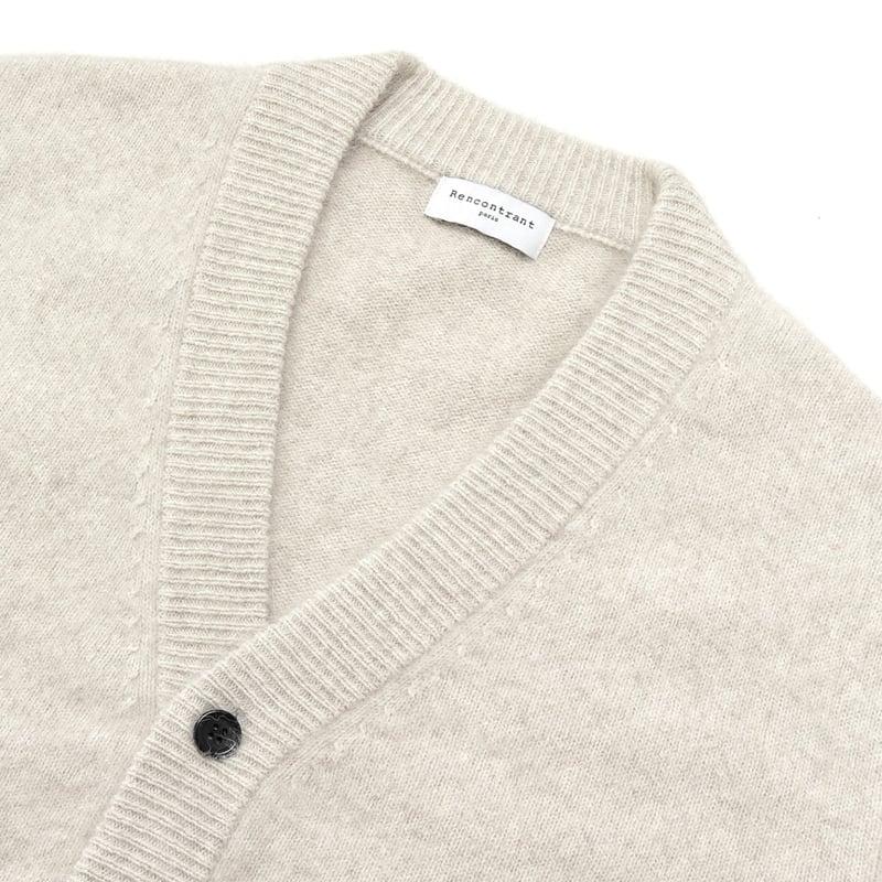 【SALE／返品・交換不可】レンコントラント Rencontrant ／ 24-25AW ブルーフォックスウール7ゲージニットカーディガン「10057」