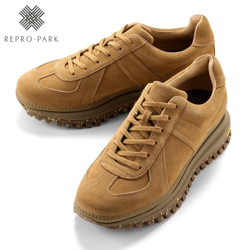 リプロパーク REPRO-PARK ／ スエードジャーマントレーナースニーカー 