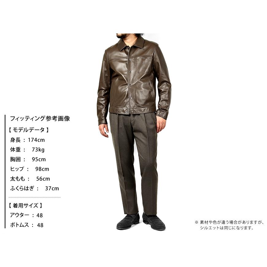 RUFFO ルッフォ / ラムナッパレザートラッカージャケット「FRED RUFFO ルッフォ / ラムナッパレザートラッカージャケット「FRED