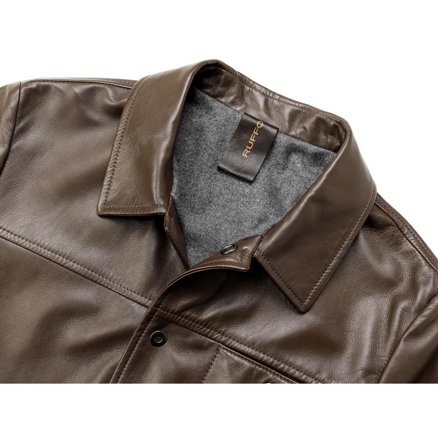 RUFFO ルッフォ / ラムナッパレザートラッカージャケット「FRED RUFFO ルッフォ / ラムナッパレザートラッカージャケット「FRED