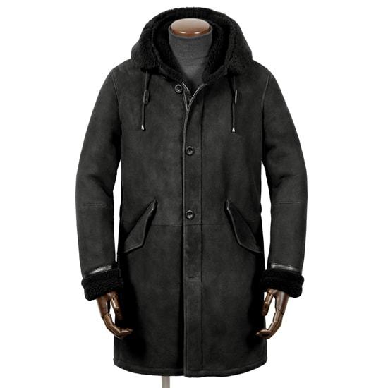 ルッフォ RUFFO ／ スエード加工ムートンモッズコート「ROBERT 