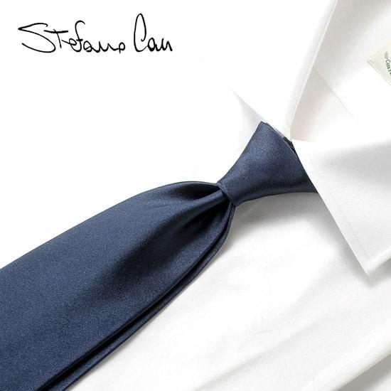 春夏新色 ステファノカウ Stefano Cau シルクサテンソリッドネクタイ ネイビー ネコポス対応 1点のみ 同梱ラッピング対応 新品本物 Www Muslimaidusa Org