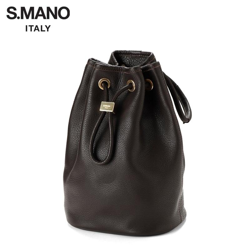 S.MANO ドローストリングバッグ スモール ブラウン S. MANO – MINIMAL