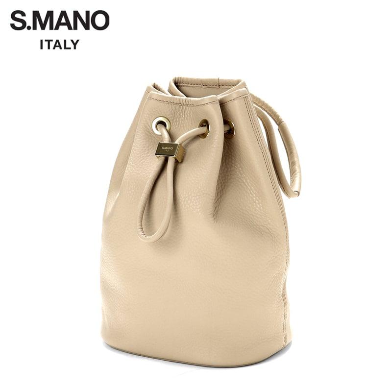 エスマーノ S.MANO ／ イタリアンキップレザードローストリングバッグ