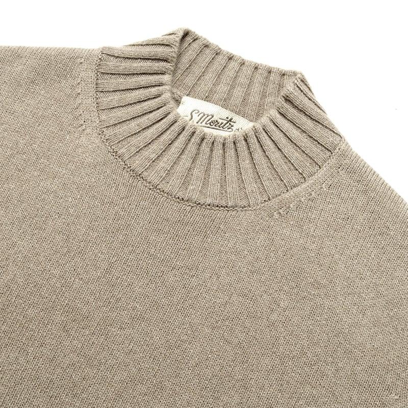 未使用 サンモリッツ ウール カシミア モックネックニット サンモリッツ S.Moritz ／ 25-26AW Super120'sウールカシミヤ7