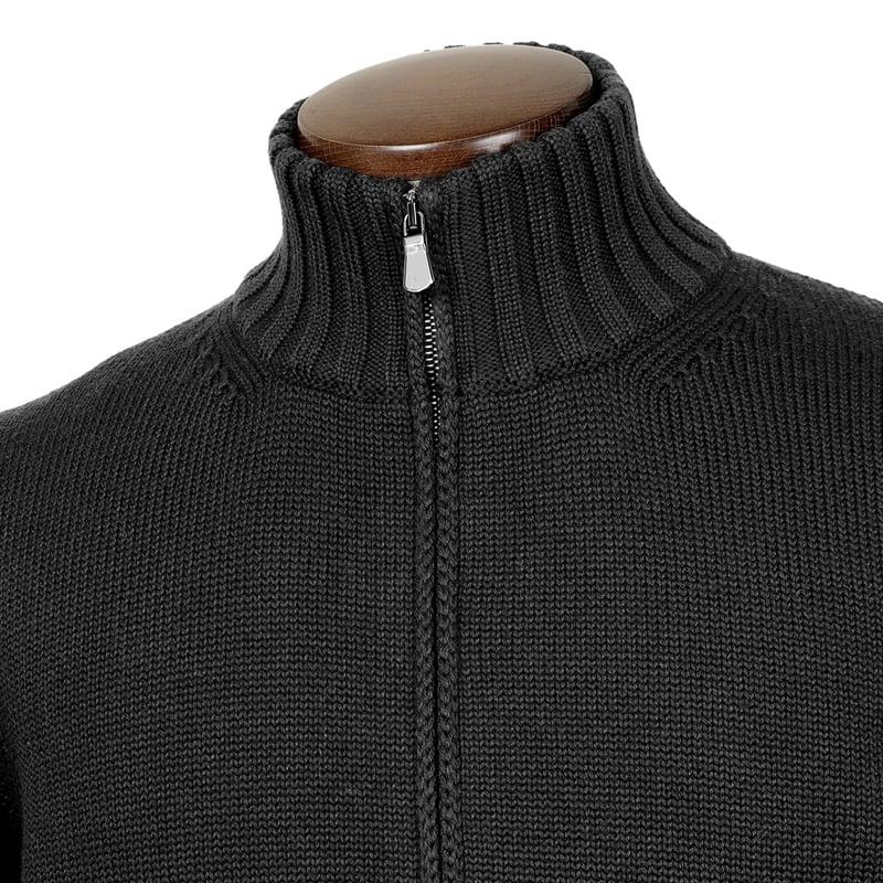 SALE】サンモリッツ S.Moritz ／ 25-26AW メリノウール5ゲージ立ち襟 