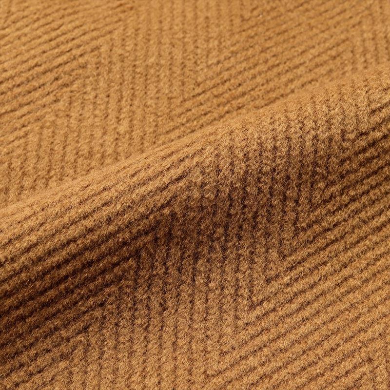 【SALE】ソレシティ Solleciti ／ 23-24AW カシミヤタッチポリエステルヘリンボーンピーコート「FSM0B3013040」（ブラウン）の画像