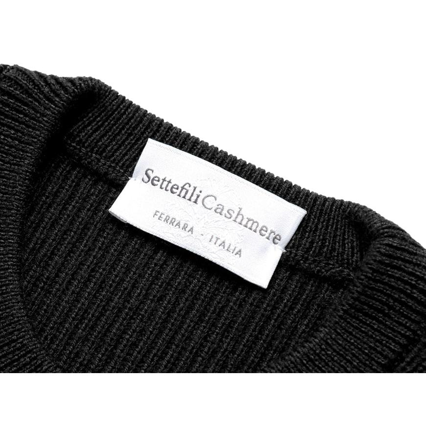 【SALE】セッテフィーリ カシミア Settefili Cashmere ／ 【国内正規品】 ／ ウール7ゲージリブ編みボーダークルーネックニット「｜ikinakikonashi｜06