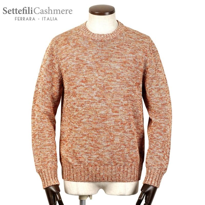 Settefili Cashmere M ベージュブラウン系ポロ Settefili