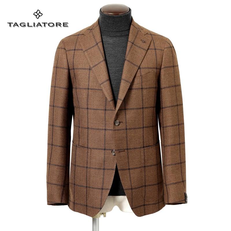 タリアトーレ ダブルジャケットリネン ヴァージンウール モヘア ダークブラウン TAGLIATORE（タリアトーレ） 【SALE】タリアトーレ TAGLIATORE ／ 25