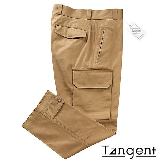 タンジェント Tangent ／ コットン40番手双糸ギャバジンフランス軍M-47カーゴパンツ「TAN06 PIERRE」（BEIGE／ベージュ）｜ikinakikonashi