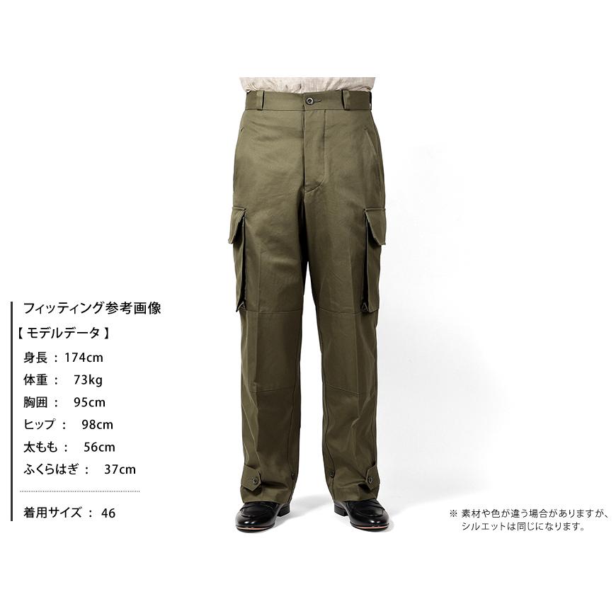 タンジェント Tangent ／ コットン40番手双糸ギャバジンフランス軍M-47カーゴパンツ「TAN06 PIERRE」（BEIGE／ベージュ）｜ikinakikonashi｜15