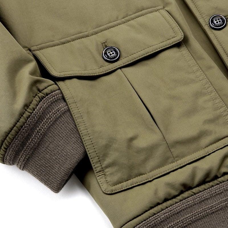 ヴァルスター Valstar ／ 撥水コットンナイロン中綿バルスターブルゾン「PADDED VALSTARINO 407A.D076」（COLONIALE／ライトオリーブ）の画像