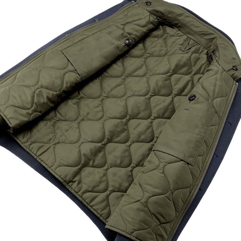 ヴァルスター Valstar ／ ウールナイロンミルドジャージーキルティングベスト付きバルスターブルゾン「VALSTARINO DETACHABLE VEST 407A.D081」（NAVYの画像