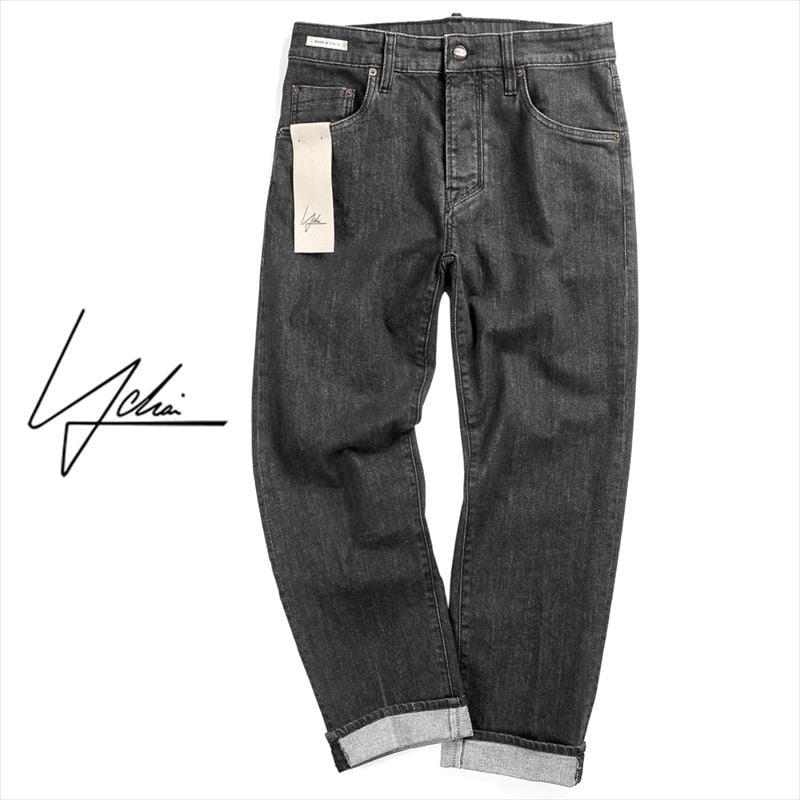 イカイ YCHAI / ウォッシュドコットンストレッチブラックデニム イカイ YCHAI / ウォッシュドコットンストレッチブラックデニム