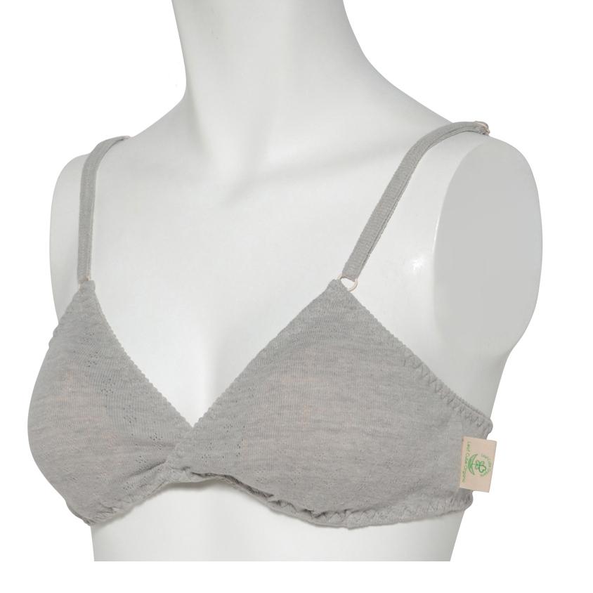 Leaf Cube Organic フィット感あるのにリラックス カシュクールブラ  ピュアソフト オーガニックコットン リーフキューブオーガニック 104112 105112 |  | 05