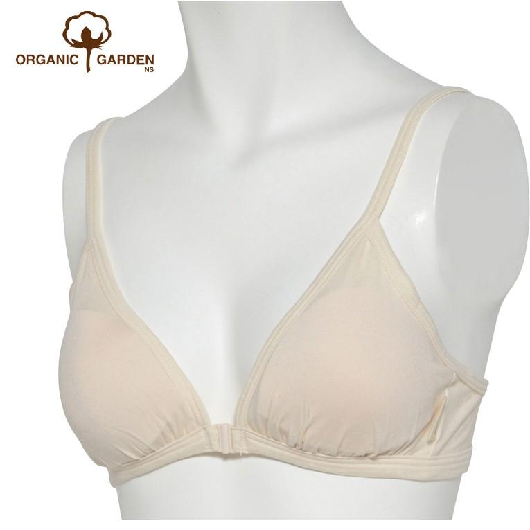 オーガニックガーデン 優しくフィットするフロントホック ベア天 フロントホックブラ M・Lサイズ<br>オーガニックコットン 日本製 294324 295324 | ORGANIC GARDEN