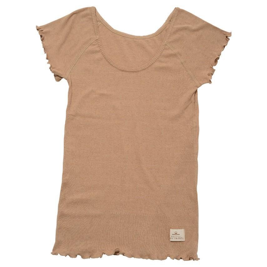 オーガニックガーデン 二の腕すっきり フレンチスリーブＴシャツ M・Lサイズ<br>オーガニックコットン日本製 294341 295341 | ORGANIC GARDEN | 02