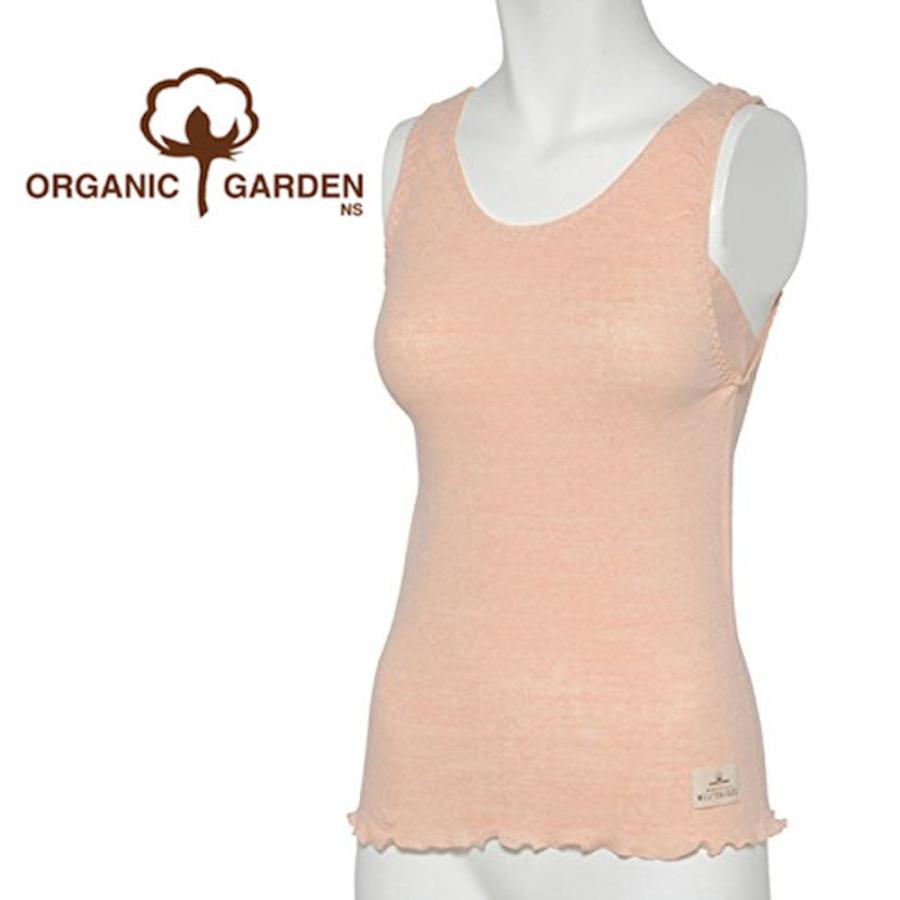 オーガニックガーデン 汗をしっかり吸収する ピコレース付 アクティブタンクトップ M・Lサイズ オーガニックコットン 日本製 294350 295350 | ORGANIC GARDEN | 12