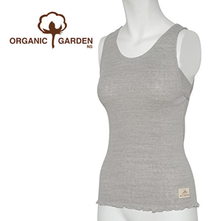 オーガニックガーデン 汗をしっかり吸収する ピコレース付 アクティブタンクトップ M・Lサイズ オーガニックコットン 日本製 294350 295350 | ORGANIC GARDEN | 08