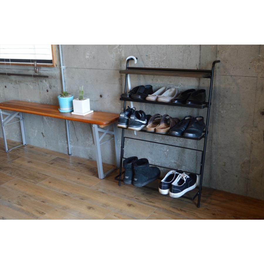 COLLEND コレンド<br>Iron Shoes Rack アイアンシューズラック ラック 収納 棚 HNM | COLLEND