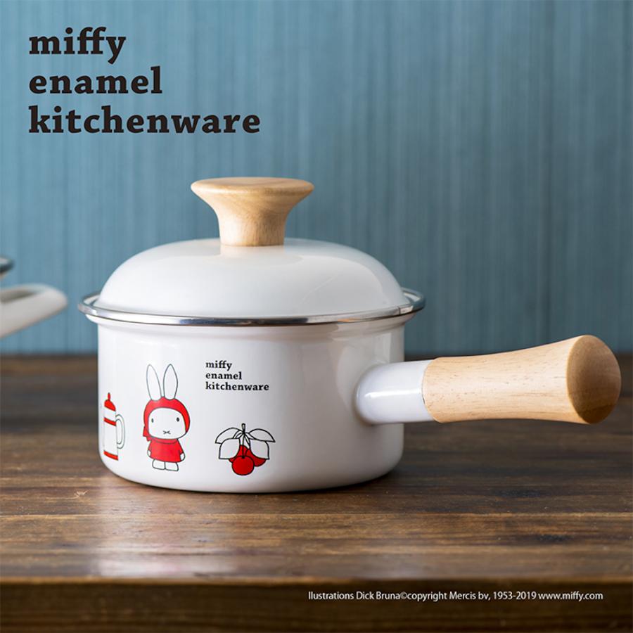 送料無料 ミッフィー ホーロー 片手鍋 14cm EM-SP14-MI miffy エマイル HNM | 