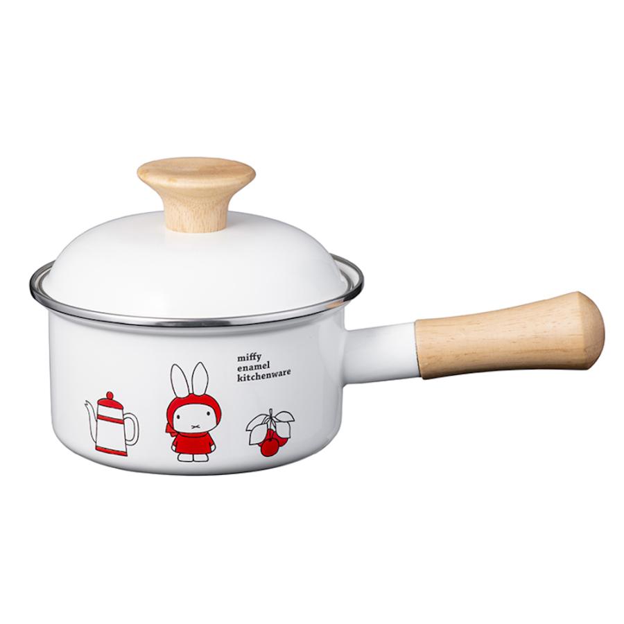 送料無料 ミッフィー ホーロー 片手鍋 14cm EM-SP14-MI miffy エマイル HNM |  | 01